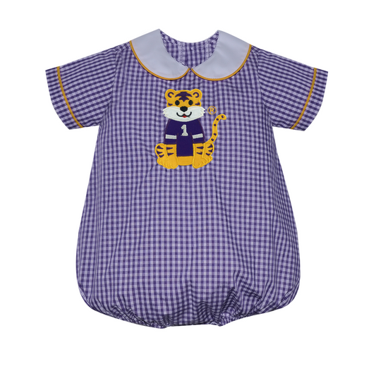 Tiger Applique Boy Bubble