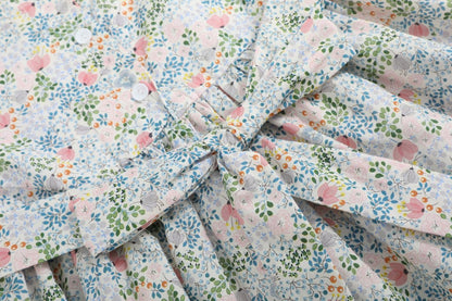 Pink Floral Smocked Dress
