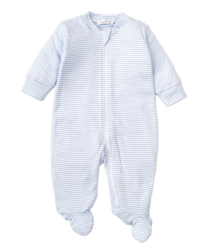 Simple Stripes Zip Footie - 44104STZ