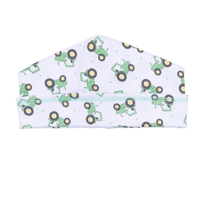 Lil' Green Tractor Print Hat