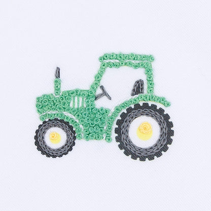 Lil' Green Tractor Emb. Rec. Blanket