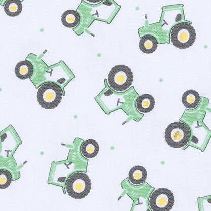 Lil' Green Tractor Print Swaddle