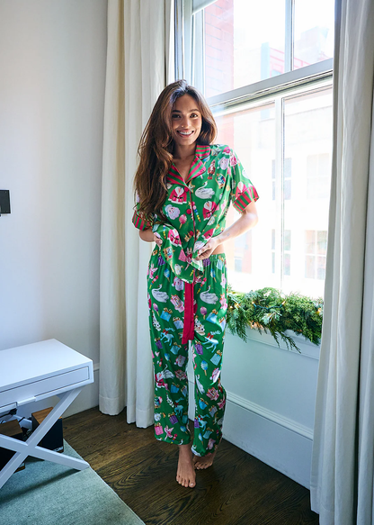 Silky Holiday Baubles S/S PJ Set