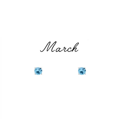 Birthstone Stud Earrings