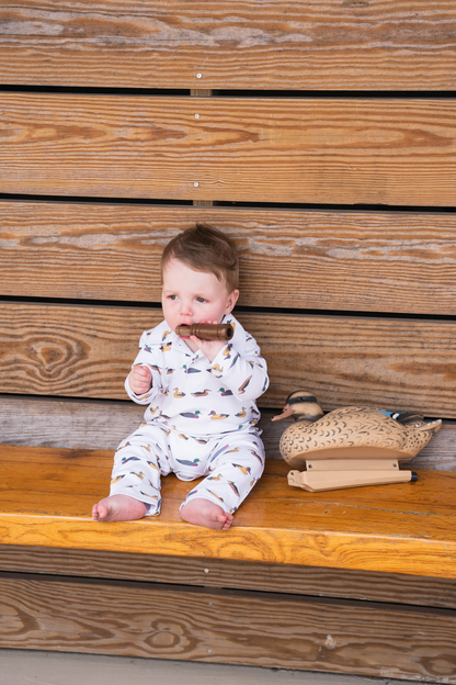 SBC Polo L/S Romper - Mallards