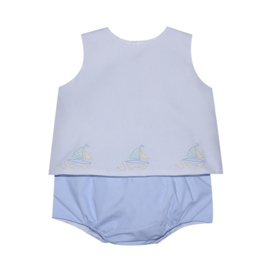 Bailey Diaper Set - Sailboat