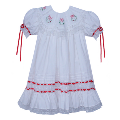 Lucille Dress - Christmas Wreath