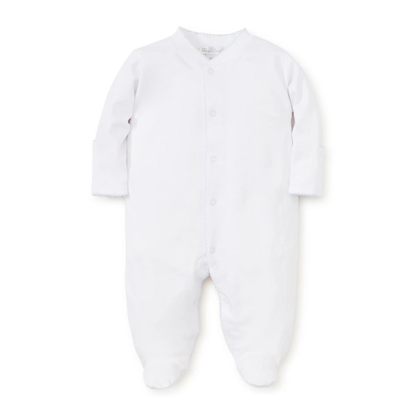 Kissy Basic Footie - White/Blue