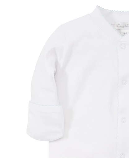 Kissy Basic Footie - White/Blue