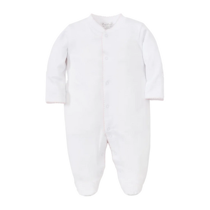 Kissy Basic Footie - White/Pink