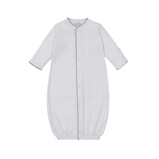Basic Conv. Gown - White/Navy