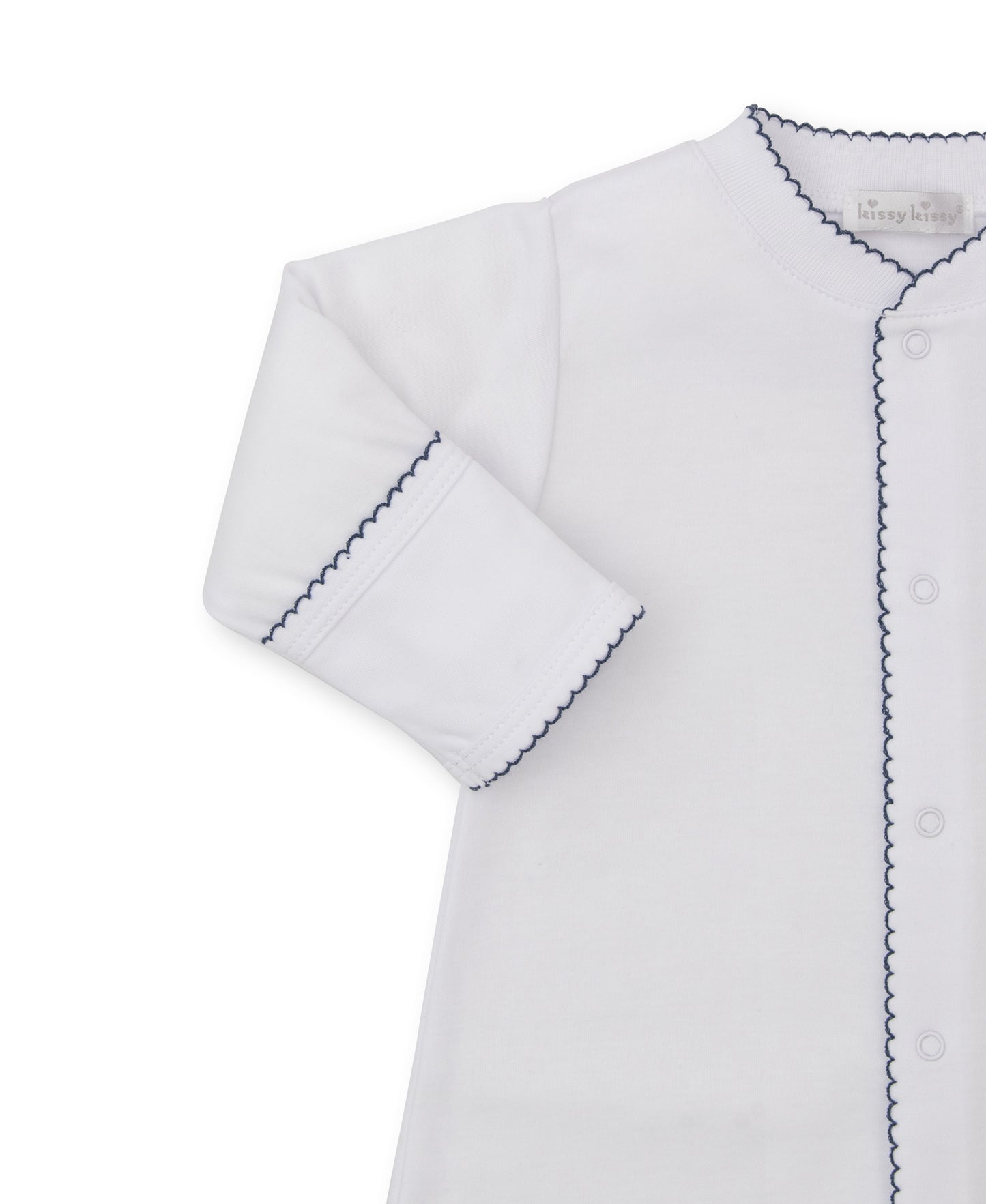 Basic Conv. Gown - White/Navy