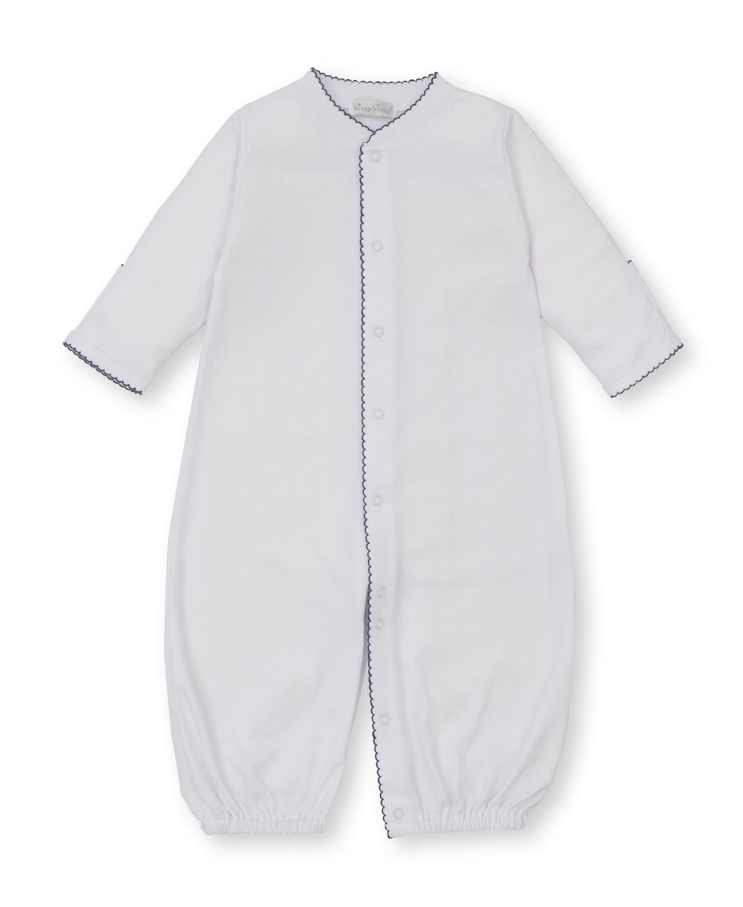 Basic Conv. Gown - White/Navy