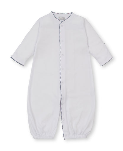 Basic Conv. Gown - White/Navy