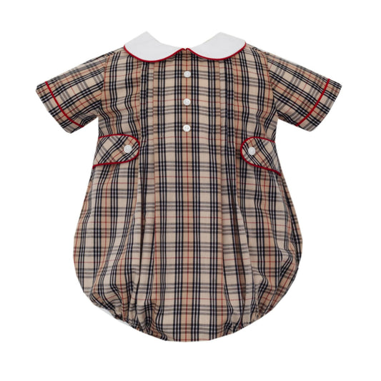 William Khaki/Brown Plaid Bubble