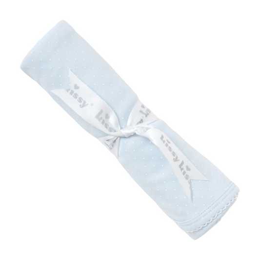 New Dots Blanket - Lt. Blue