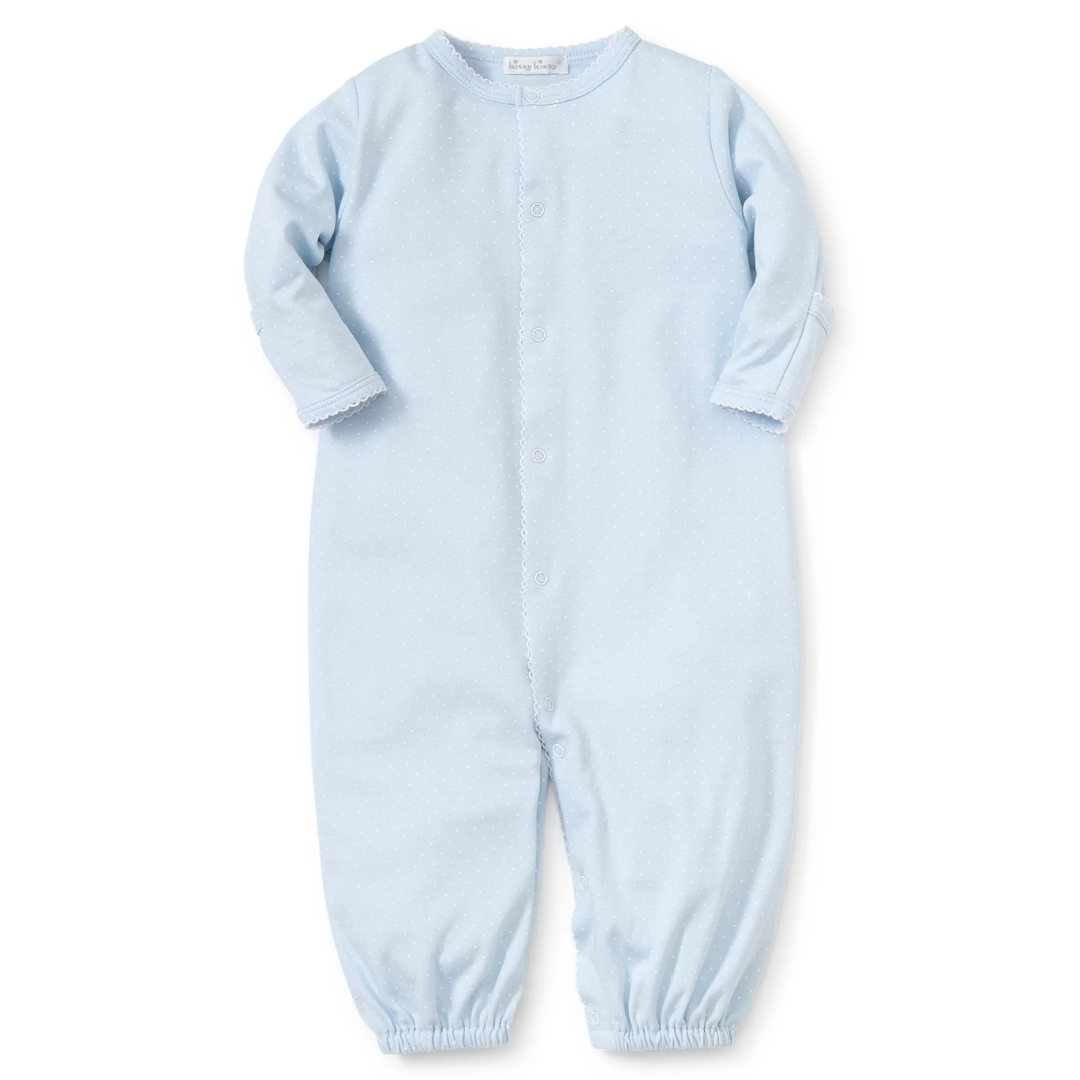 New Dots Conv. Gown - Lt. Blue