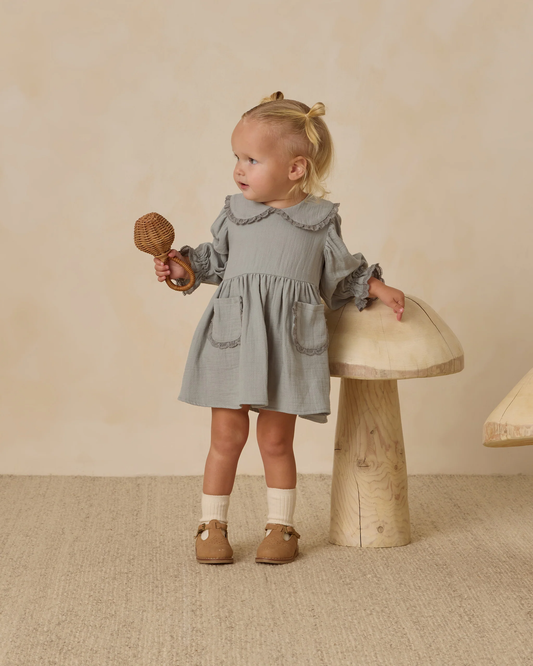 Marisol Dress - Steel Blue