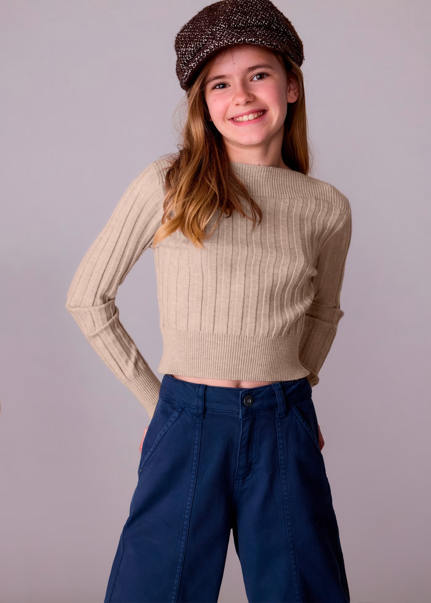 Rib Knit Sweater - Toffee