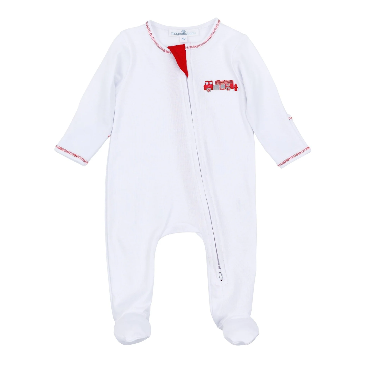 To the Rescue Emb. Zip Footie