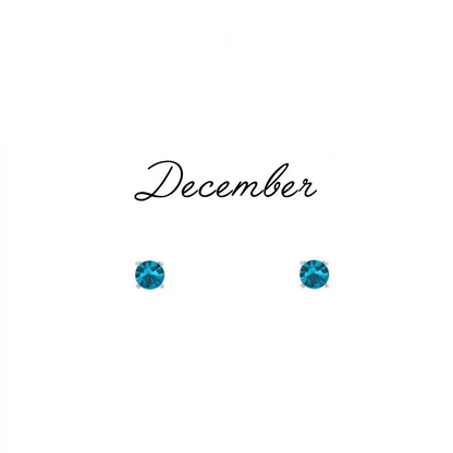Birthstone Stud Earrings