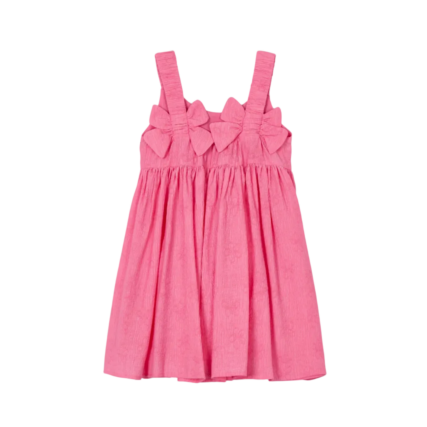 Flowers Jacquard Dress - Pink