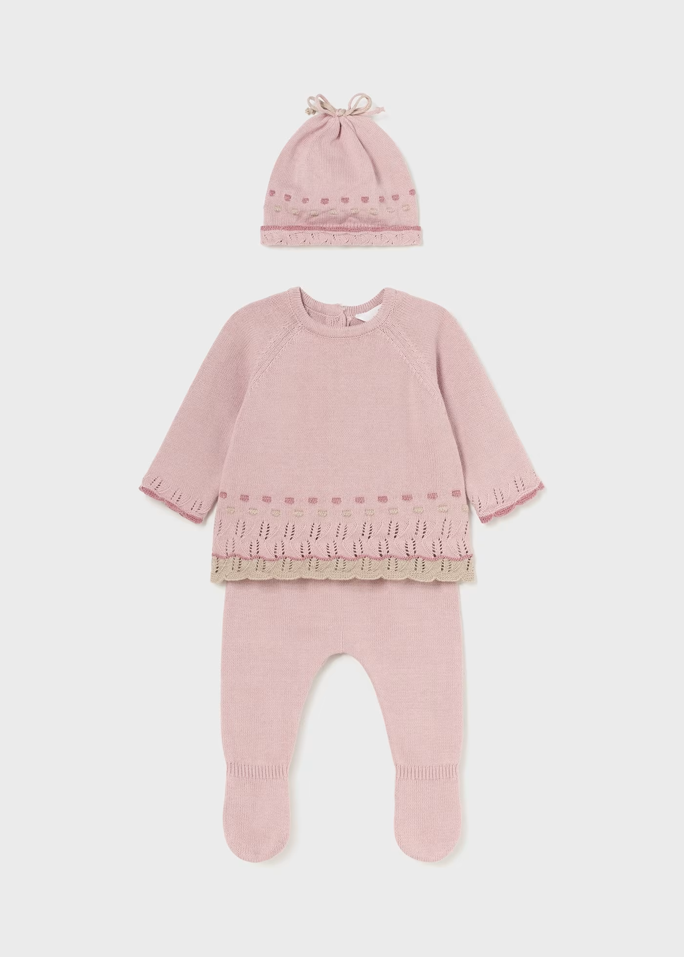 Knit Set W/ Hat - 2502