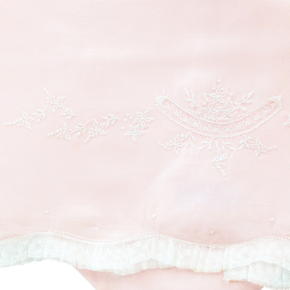 Receiving Blanket W/ Lace Trim