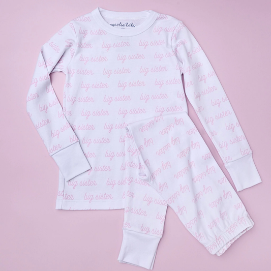 Big Sister Print LS Pajamas