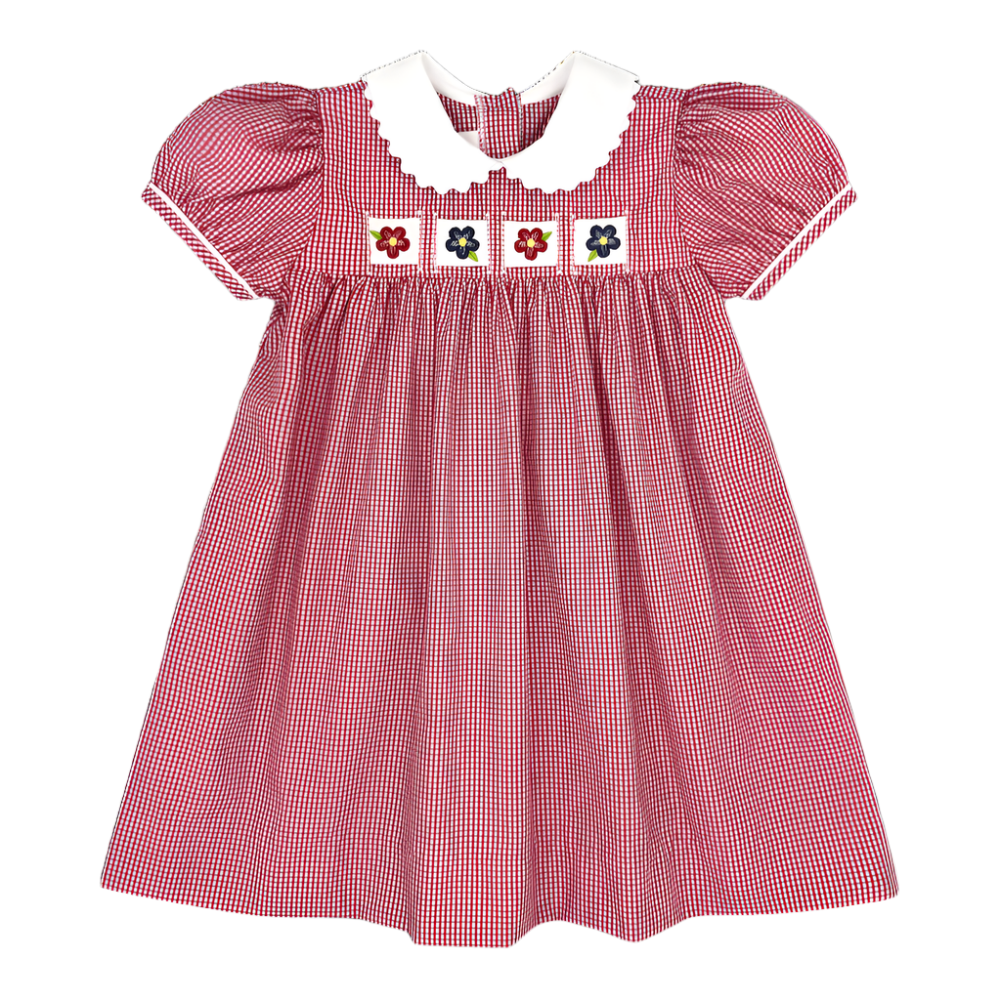 Ruth Dress - Red Minigingham