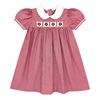 Ruth Dress - Red Minigingham