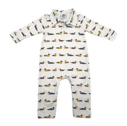 SBC Polo L/S Romper - Mallards