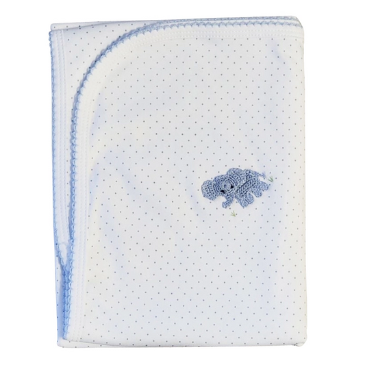 Elephant Take Home Blanket - Blue