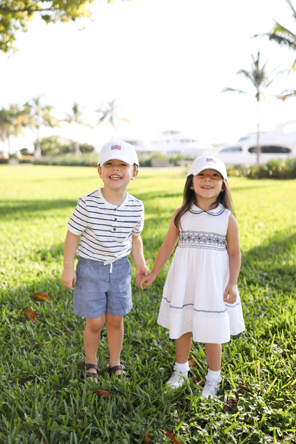 American Flag Bow Baseball Hat