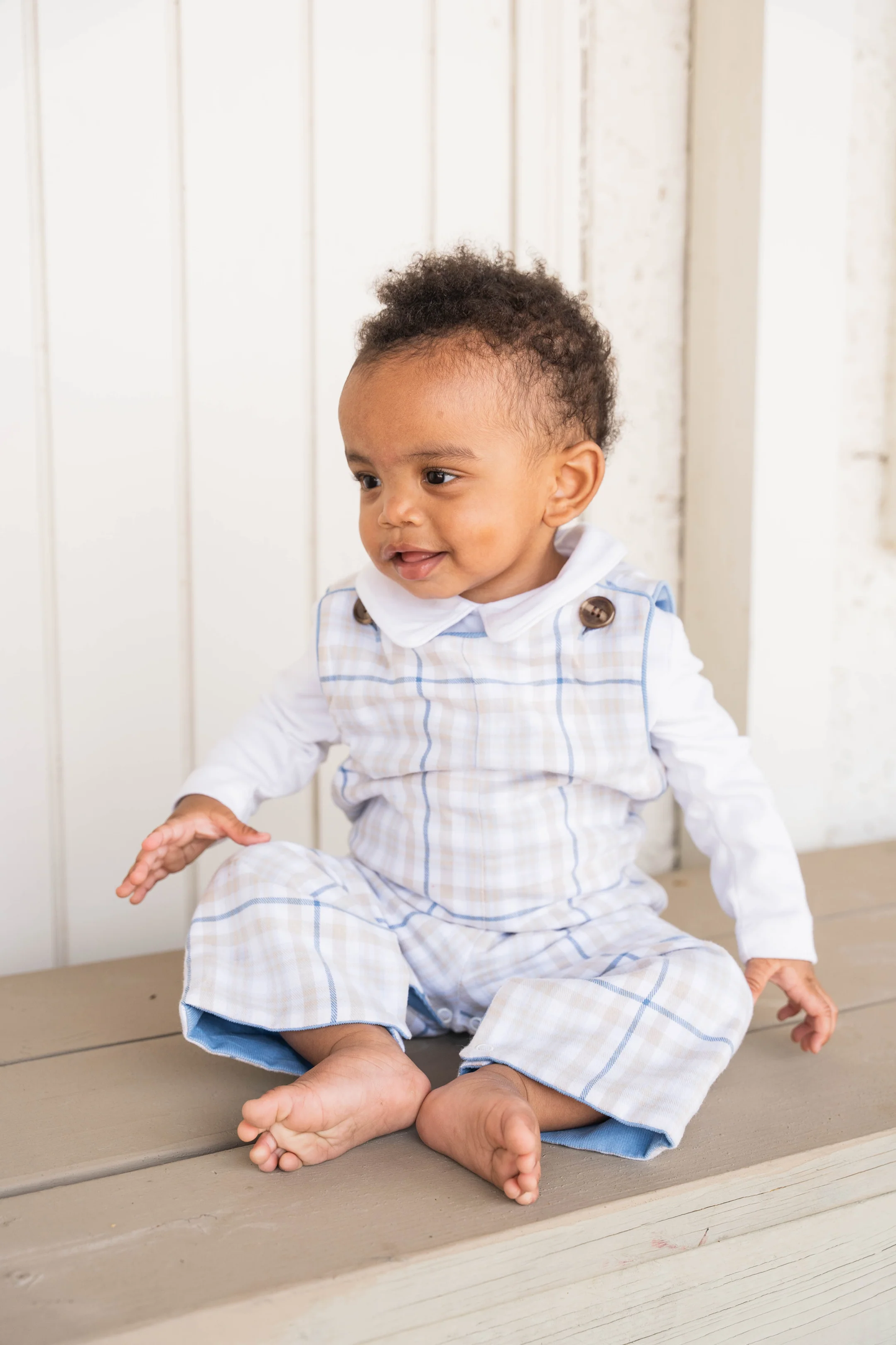 Rivers Longall - Khaki/Blue Plaid