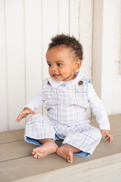 Rivers Longall - Khaki/Blue Plaid