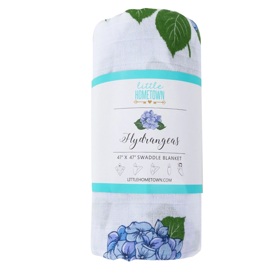 Hydrangeas Swaddle Blanket