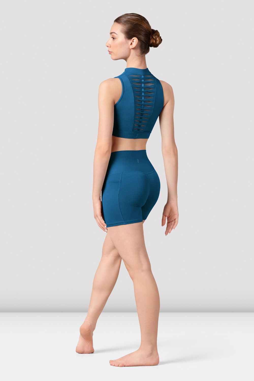 Harrieta V Front Short - Peacock