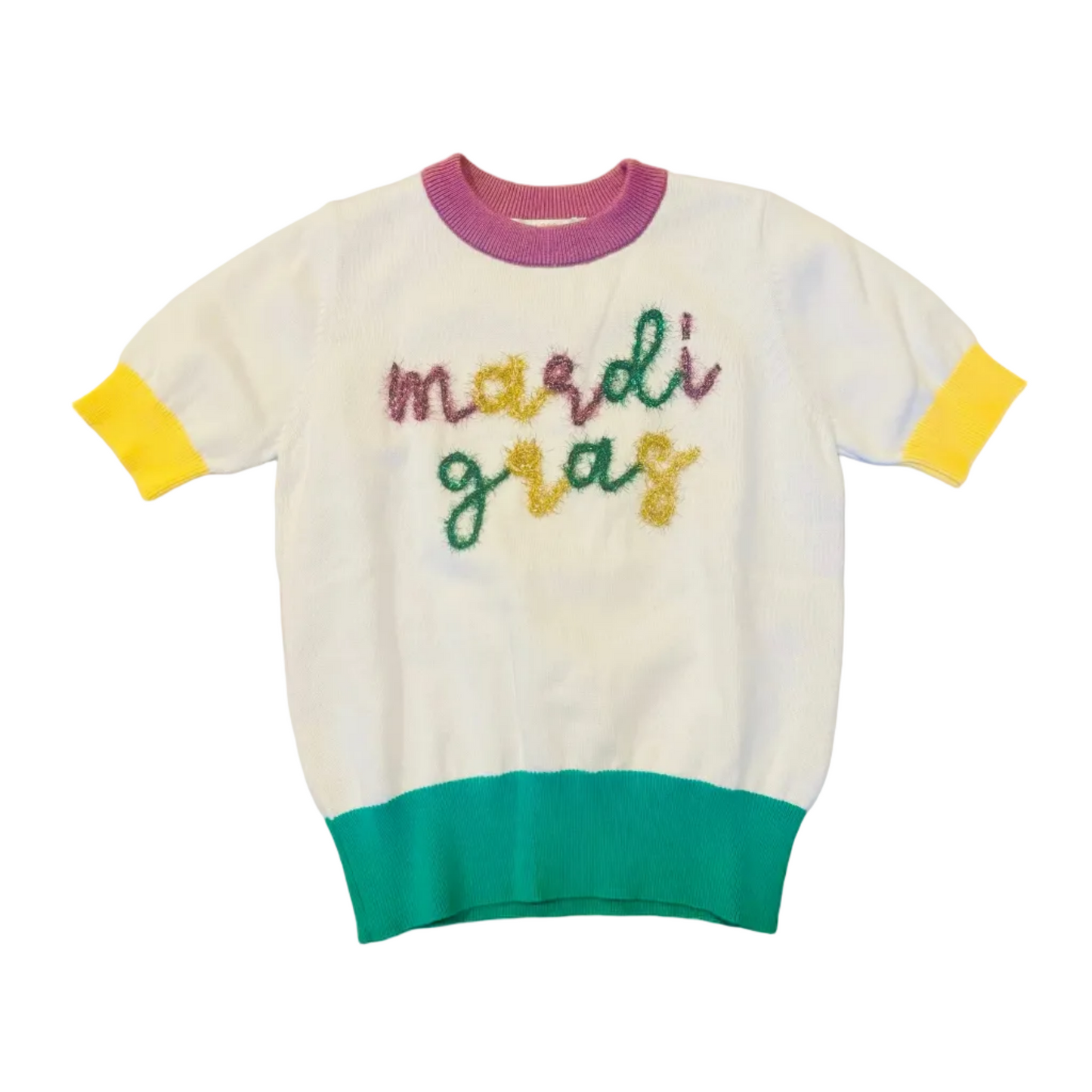 Mardi Gras Trim Top