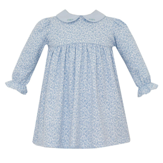 Liberty Collared Dress - Blue