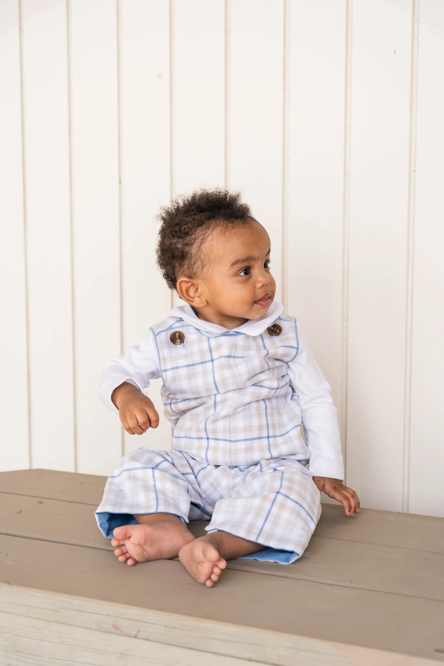 Rivers Longall - Khaki/Blue Plaid
