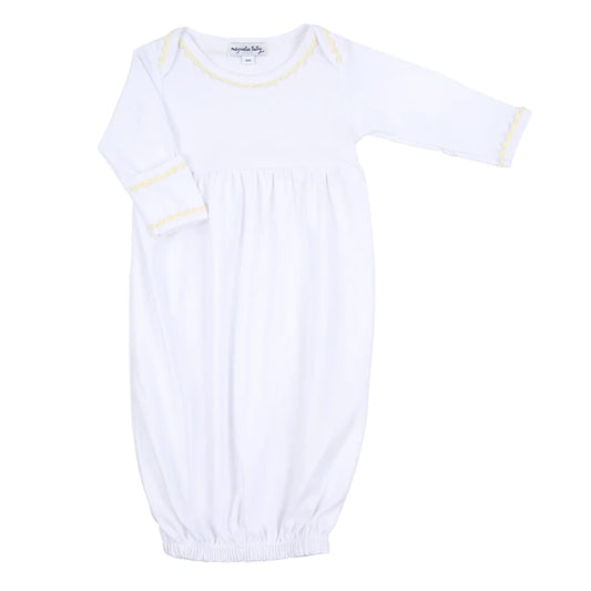 Baby Joy Emb. Gathered Gown