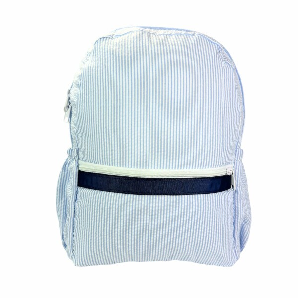 Medium Seersucker Backpack