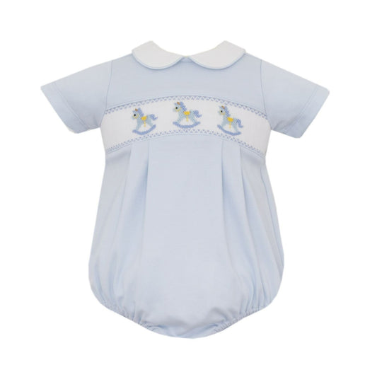 Rocking Horses Lt. Blue Bubble