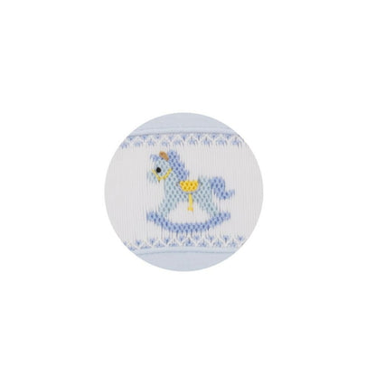 Rocking Horses Lt. Blue Bubble