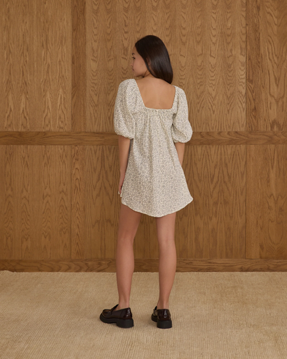 Sabrina Mini Dress - Blue Vines