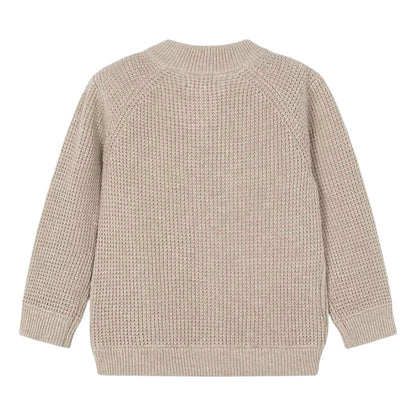 Knit Zip Cardigan - Chai