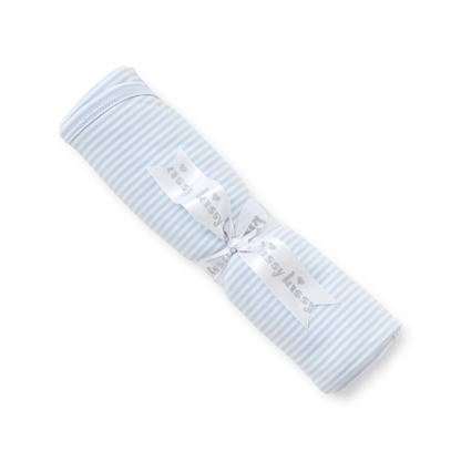 Simple Stripes Blanket - Lt. Blue