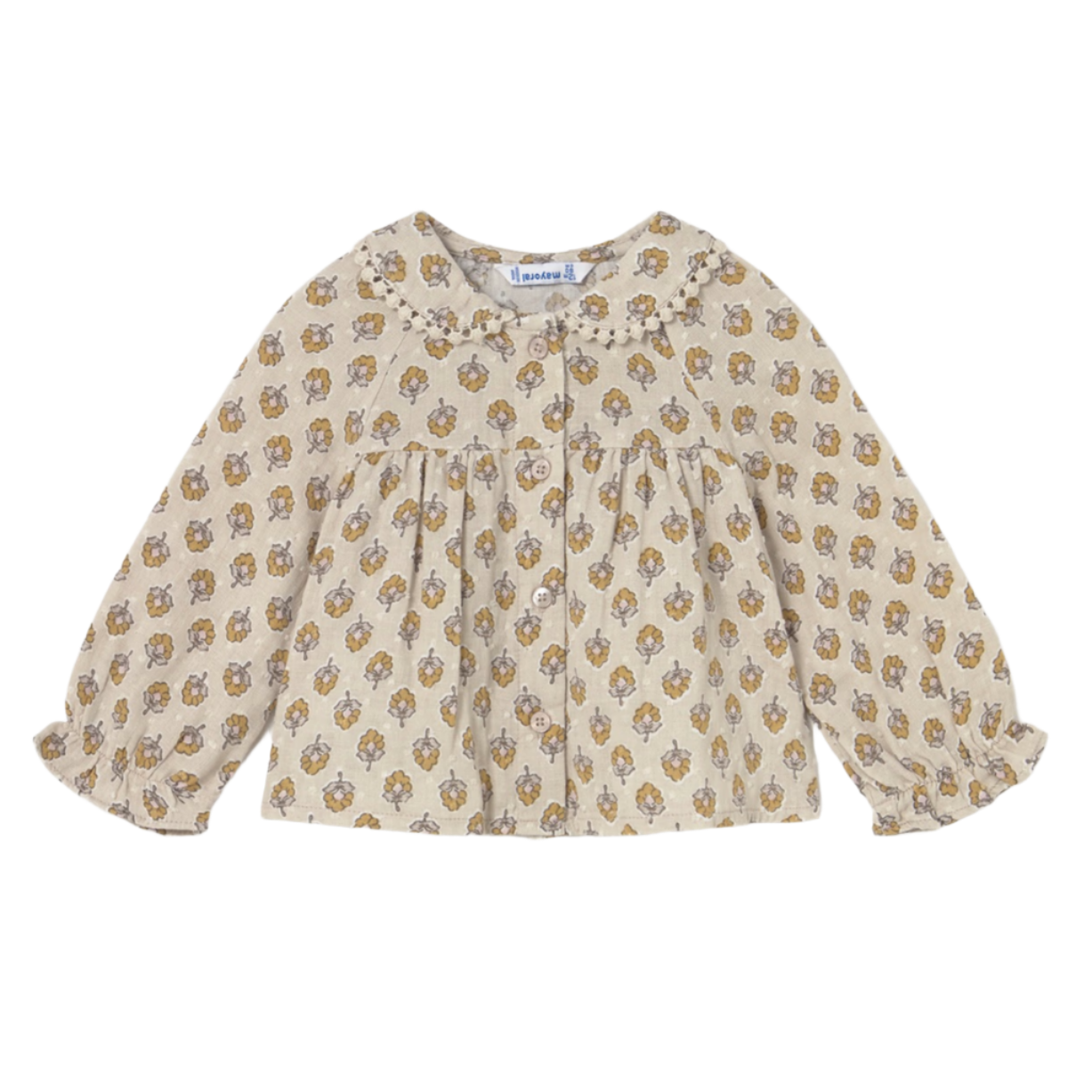 Honey Floral Chiffon Blouse
