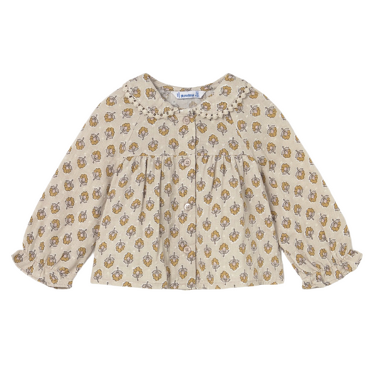 Honey Floral Chiffon Blouse